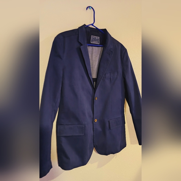 Mens Large Jachs New York Navy Jacket Coat Suit - Picture 2 of 14